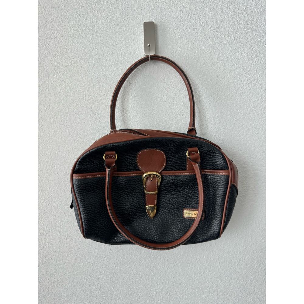 Bruno Lorelli Vintage Handbag Purse- Black and Brown